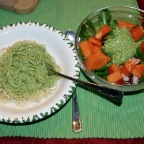 Spaghettini mit Avocado-Kräuter-Creme